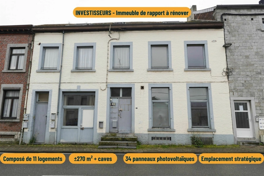 Immeuble de rapport à rénover- promotion immobilière ou investissement                                                                                                                                                                                    